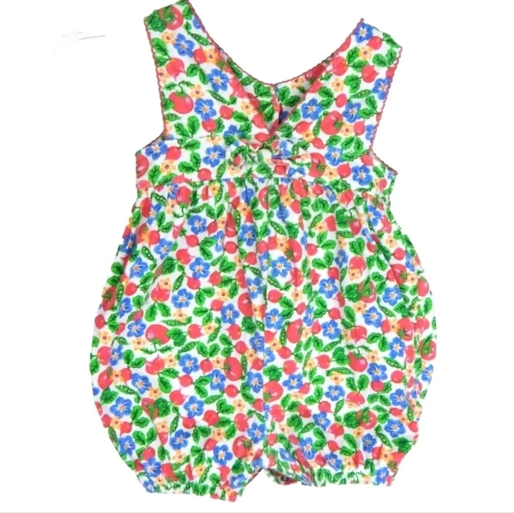 Vintage 90's OshKosh Baby B'Gosh Vegetable Garden Romper